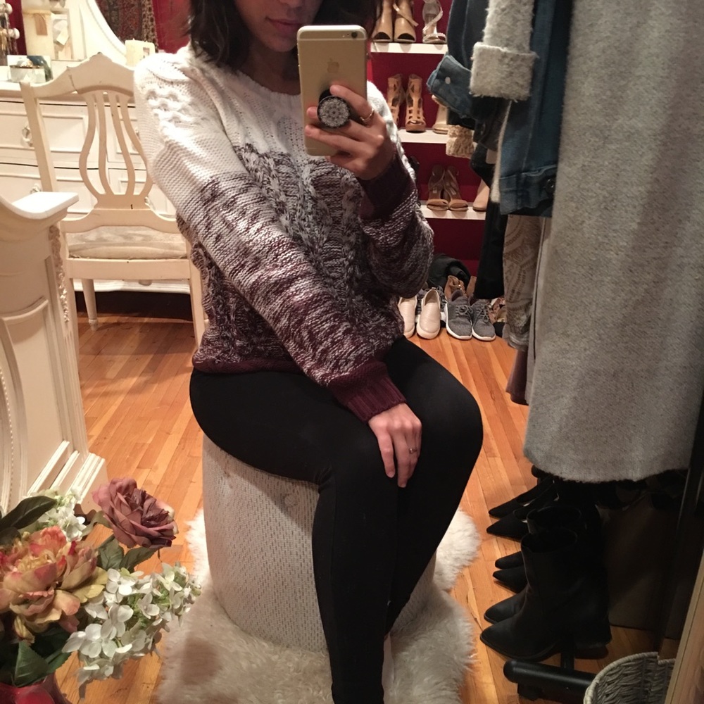 Multi Toned Pull Over Sweater